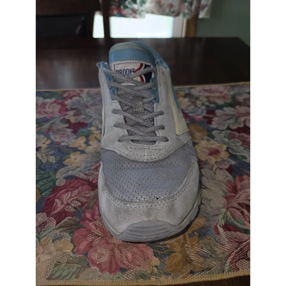 Brooks Sz 8 Blue/Pink Heritage Chariot Sneakers Retro Lace Up Suede Style Shoe